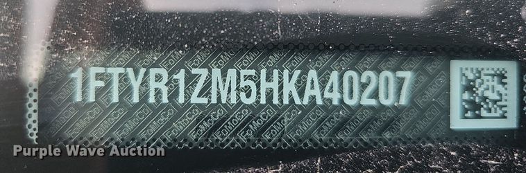 image for item MC9626 2017 Ford Transit 250  van