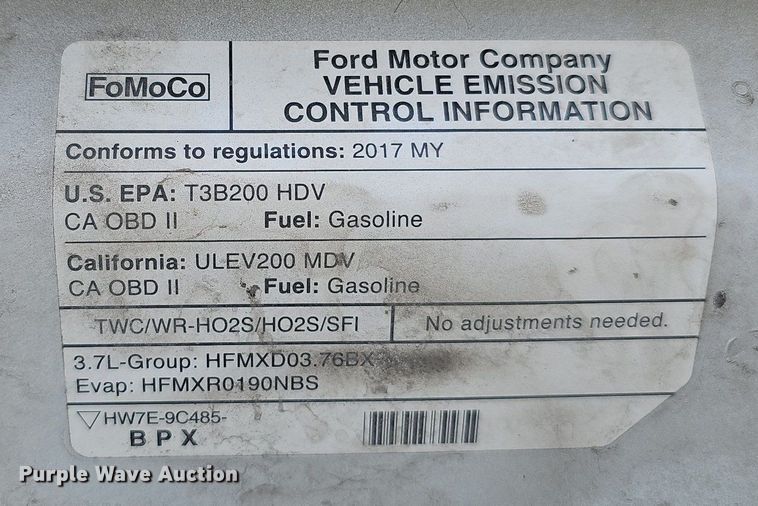 image for item MC9627 2017 Ford Transit 250  van