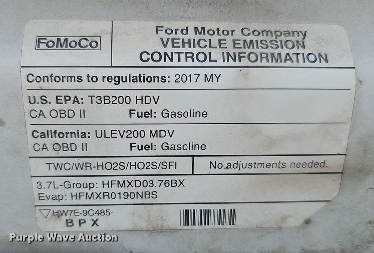 image for item MC9628 2017 Ford Transit 250  van