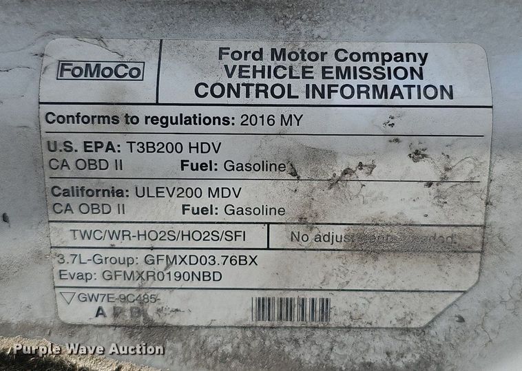 image for item MC9631 2016 Ford Transit 150  van