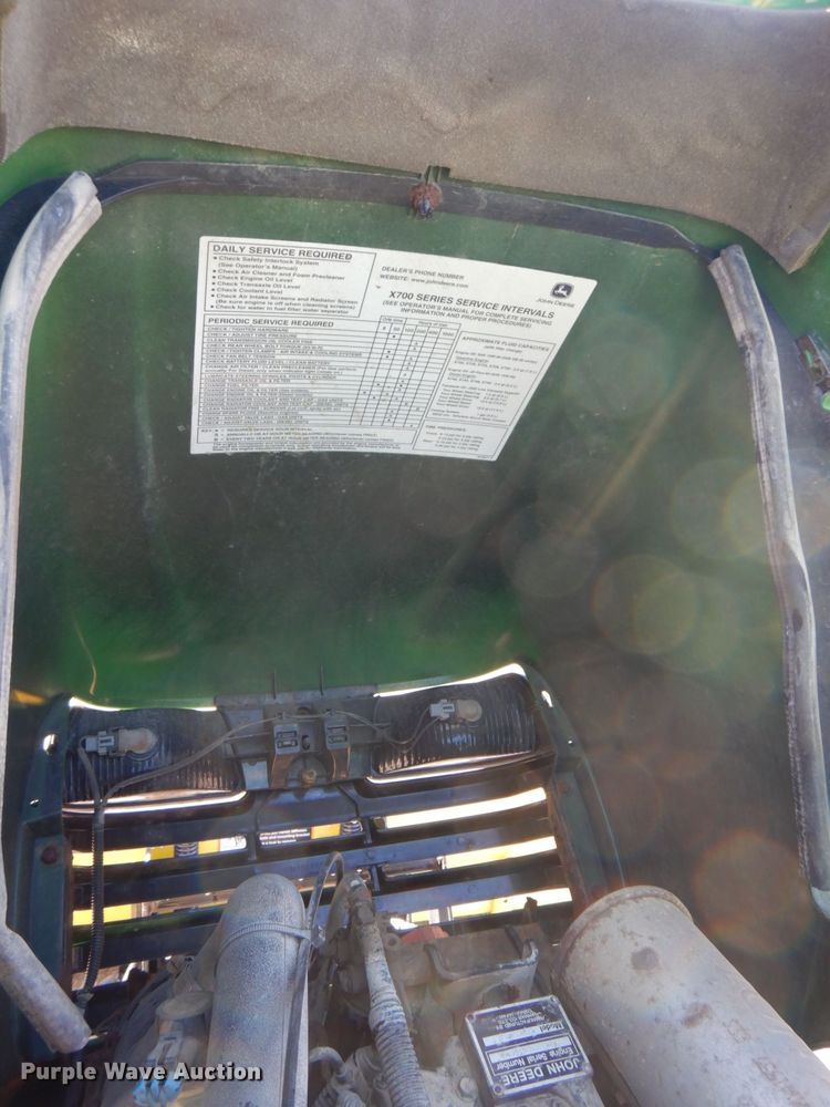 image for item MC9851 John Deere X748 Ultimate  lawn mower