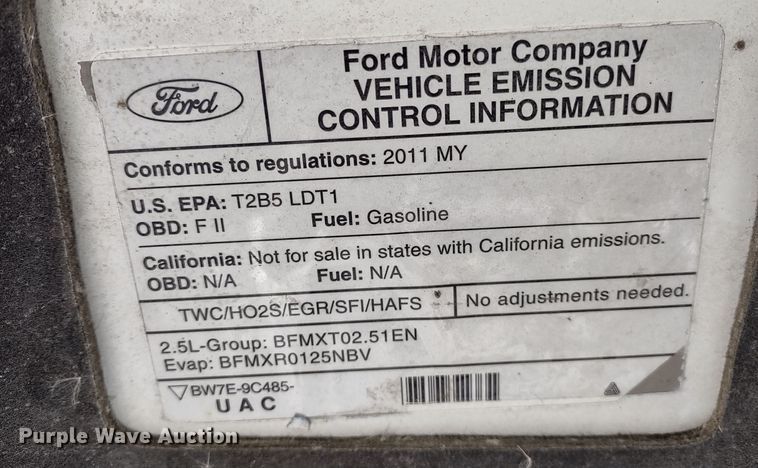 image for item MD9477 2011 Ford Escape  SUV