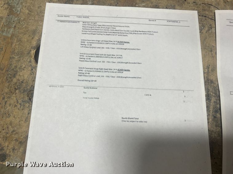 image for item MM9240 (20) Quaker windows