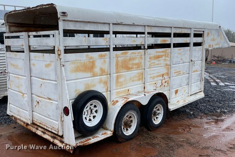 image for item MM9365 1995 4 Bar Ranch  livestock trailer