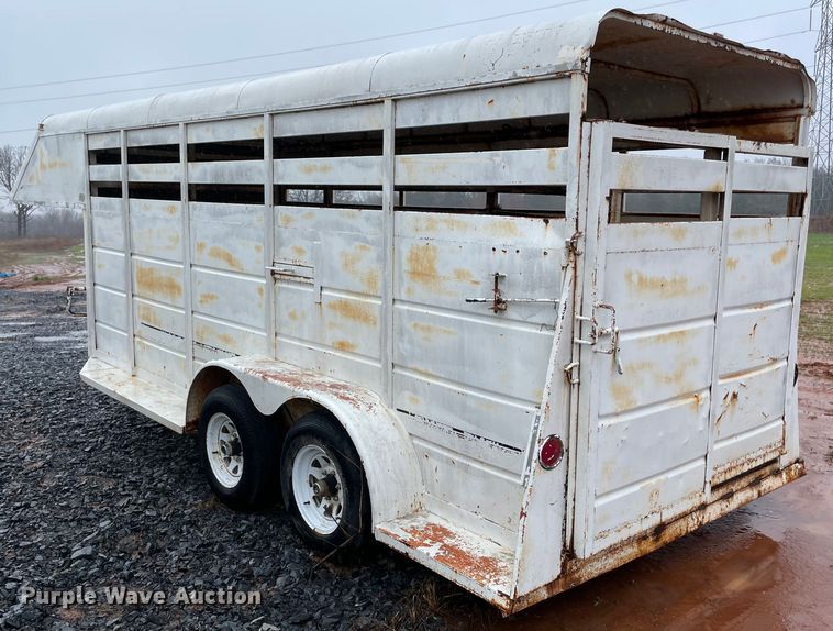 image for item MM9365 1995 4 Bar Ranch  livestock trailer