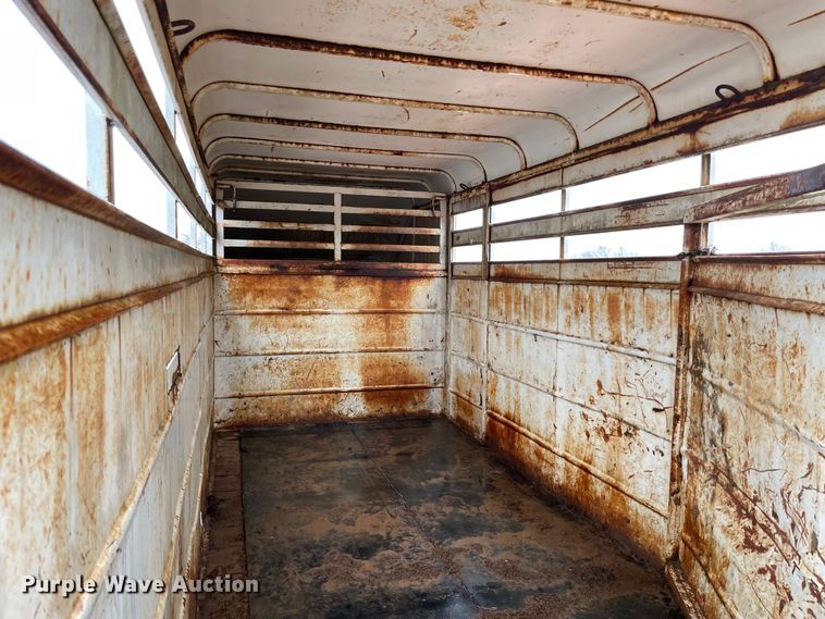 image for item MM9365 1995 4 Bar Ranch  livestock trailer
