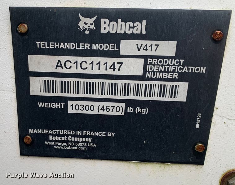 image for item MM9783 2009 Bobcat V417  telehandler