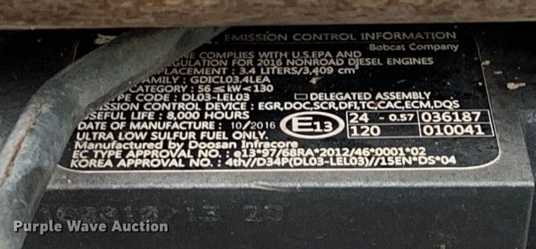 image for item MM9784 2017 Bobcat T750  tracked skid steer loader