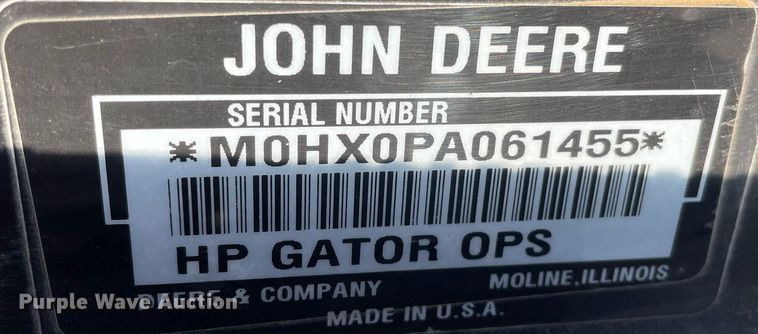 image for item MP9204 2009 John Deere Gator XUV 620i  utility vehicle