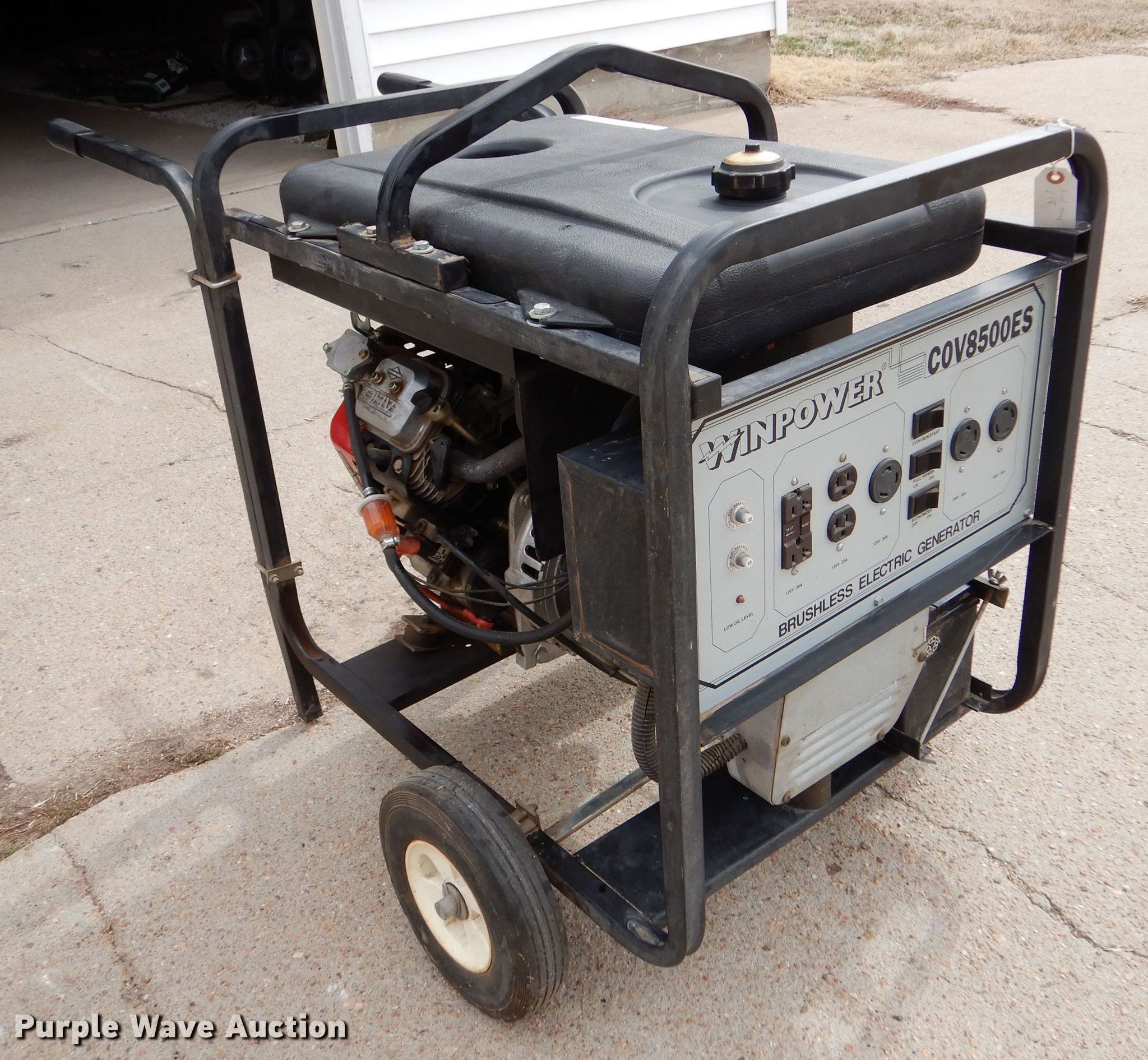 Winpower COV8500ES generator in Lyons, KS | Item MP9155 sold | Purple Wave