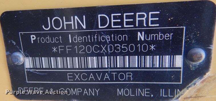 image for item DJ7009 2005 John Deere 120C  excavator