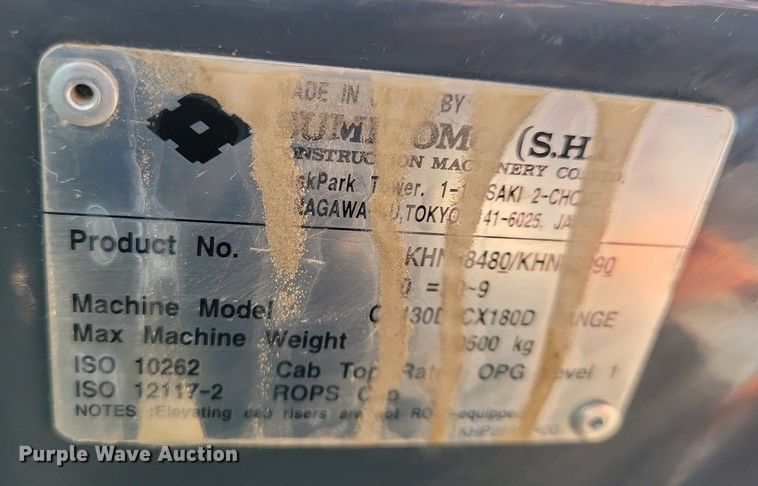 image for item DK5164 2016 Case CX160D  excavator