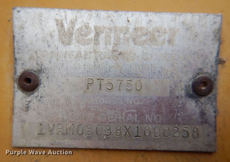 image for item DK5174 1999 Vermeer V5750  trencher