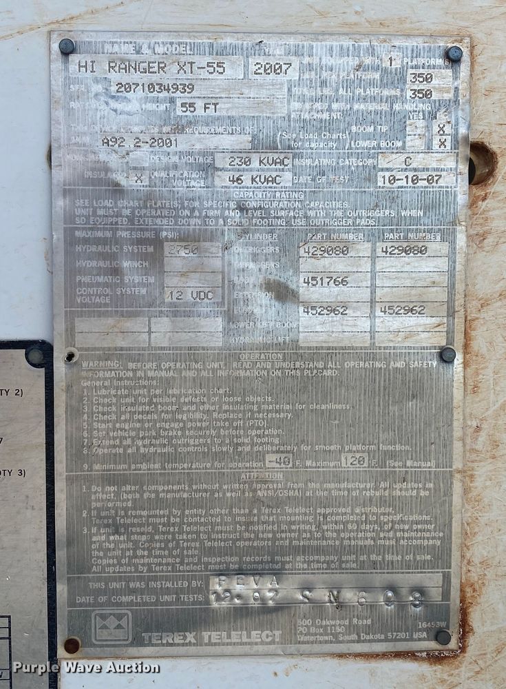 image for item DL7055 2008 International 4300  forestry bucket truck