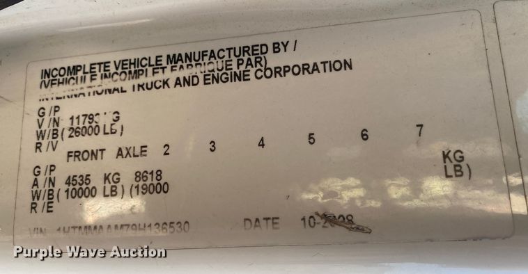 image for item DL7074 2009 International 4300  forestry bucket truck