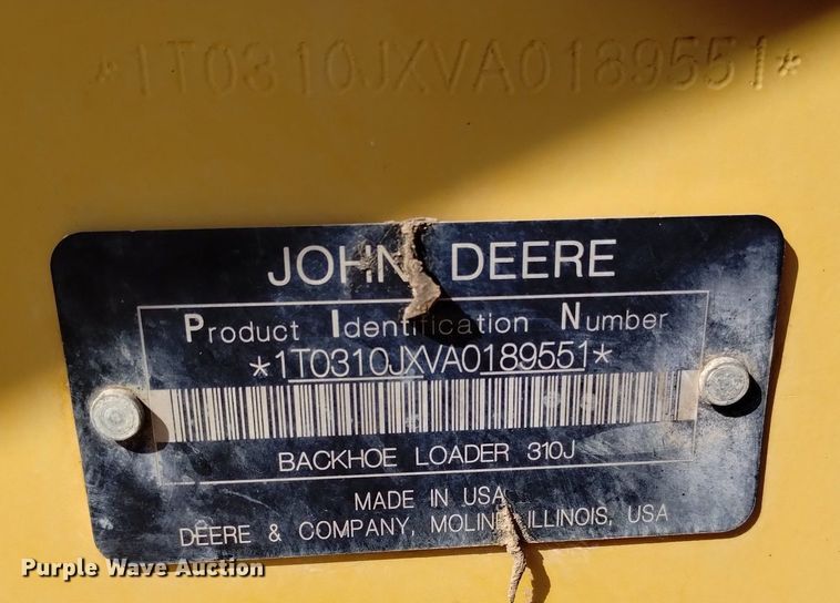 image for item DN6329 2010 John Deere 310J  backhoe