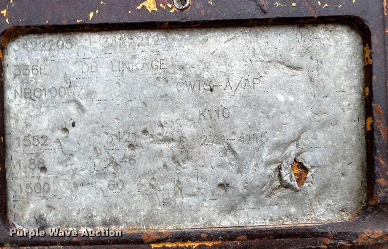 image for item DQ1983 2011 Caterpillar 336EL  excavator