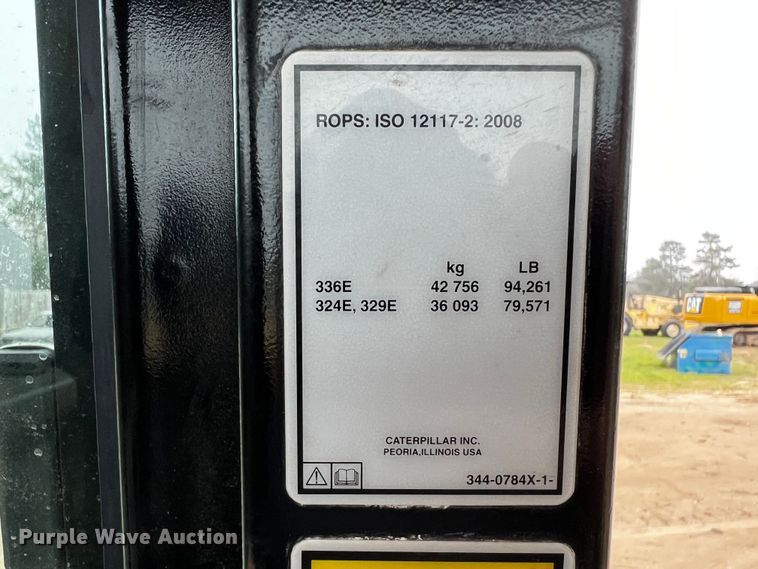 image for item DQ1983 2011 Caterpillar 336EL  excavator