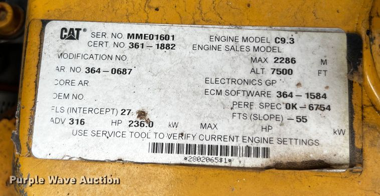 image for item DQ1983 2011 Caterpillar 336EL  excavator