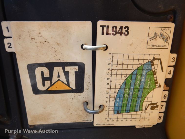 image for item DR4515 2008 Caterpillar TL943  telehandler