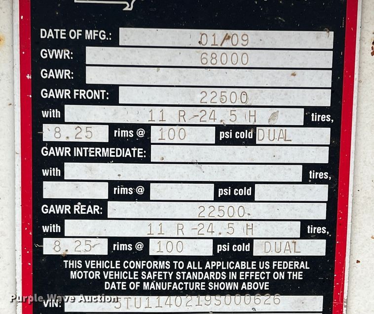 image for item DS2823 2009 CTS BDT-40  bottom dump trailer