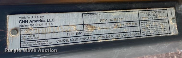 image for item KB9562 2008 Case 580 Super M Series 3  backhoe