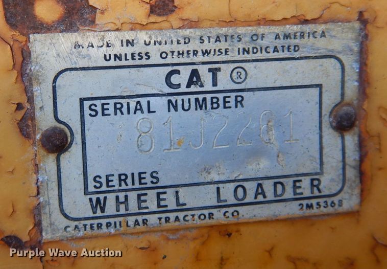 image for item KU9852 1969 Caterpillar 950  wheel loader