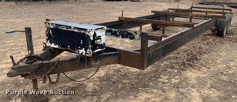 image for item KV9635 Shop built  pipe trailer