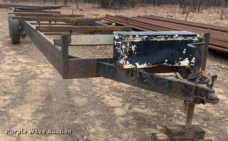 image for item KV9635 Shop built  pipe trailer