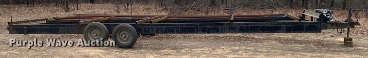 image for item KV9635 Shop built  pipe trailer