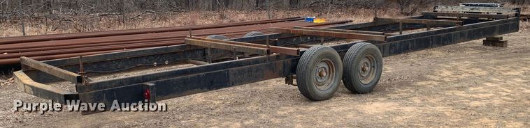 image for item KV9635 Shop built  pipe trailer