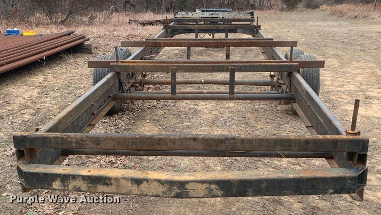 image for item KV9635 Shop built  pipe trailer