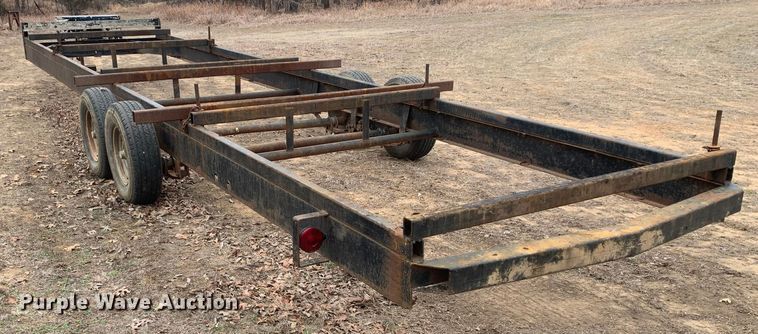 image for item KV9635 Shop built  pipe trailer