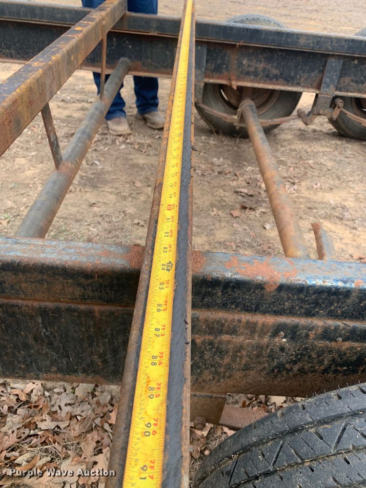 image for item KV9635 Shop built  pipe trailer