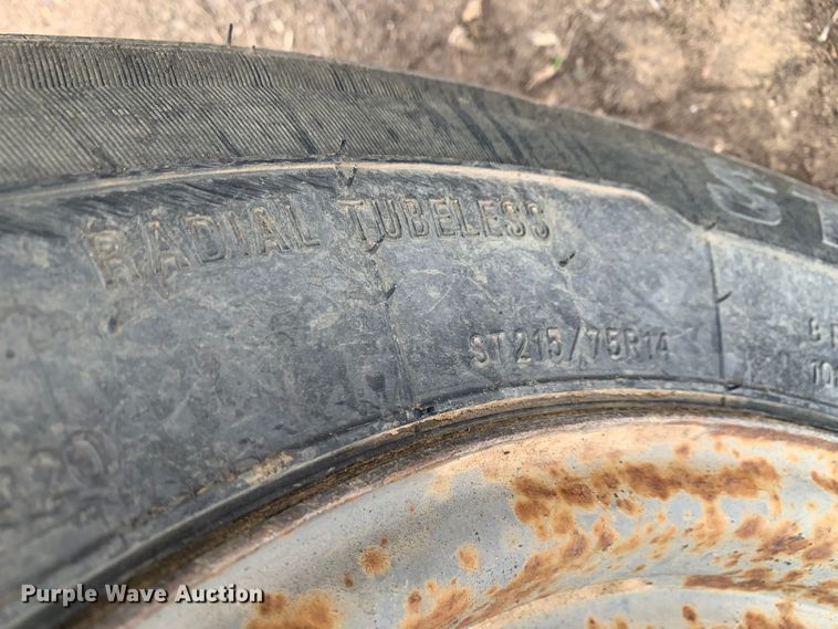 image for item KV9635 Shop built  pipe trailer