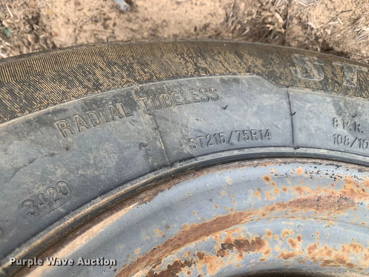 image for item KV9635 Shop built  pipe trailer