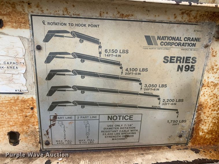 image for item KV9650 1998 International 9100  crane truck