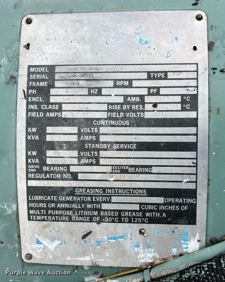 image for item LA9838 Onan  generator