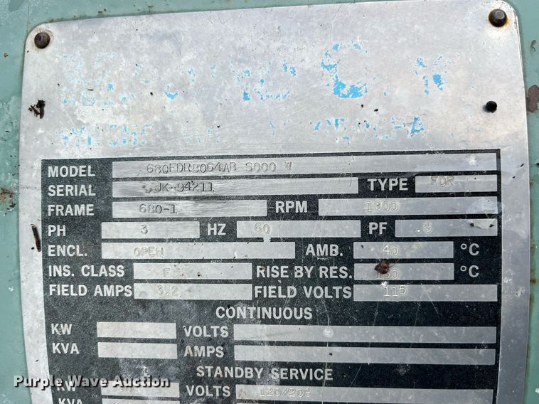 image for item LA9838 Onan  generator