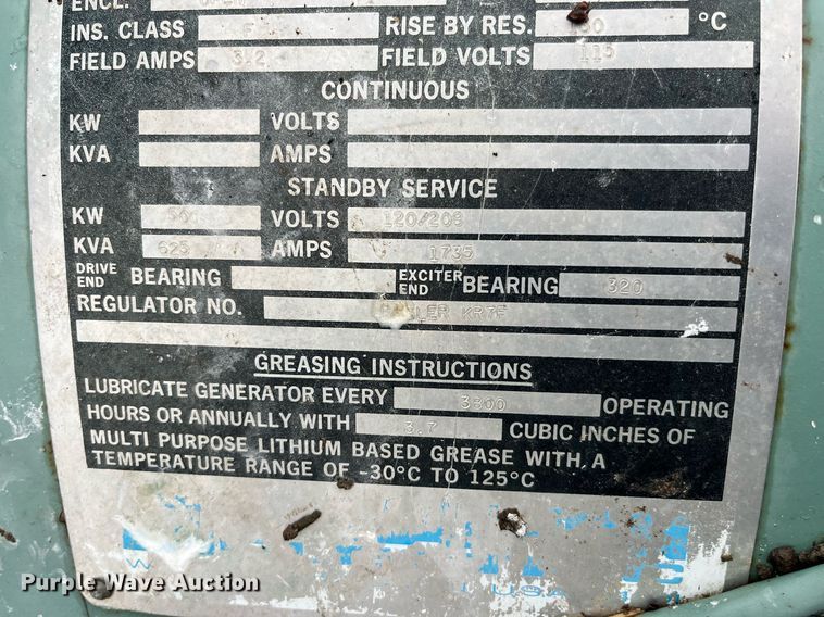 image for item LA9838 Onan  generator