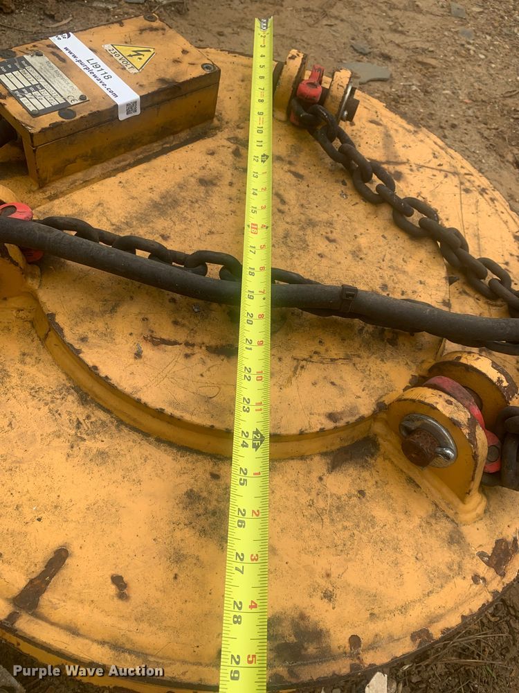 image for item LI9118 Moley Magnetics Inc. ESM 30/200017  skid steer magnet