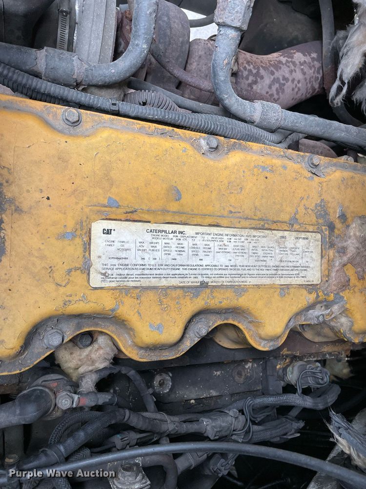 image for item LJ9559 2003 Sterling LT7500  sewer jetter truck