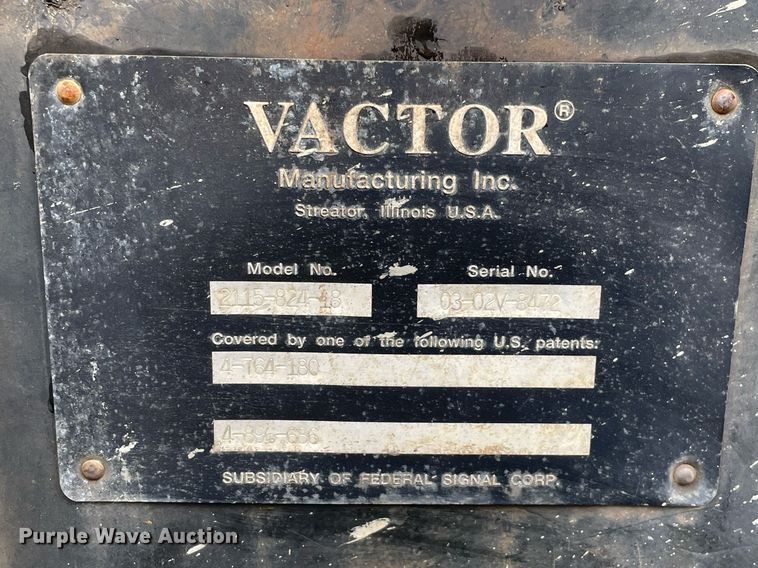 image for item LJ9561 2003 Sterling LT7500  sewer jetter truck