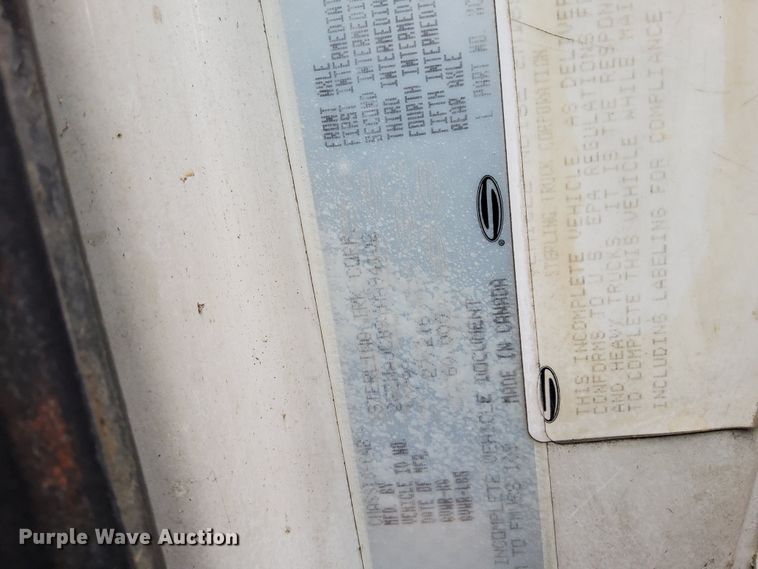 image for item LJ9562 2000 Sterling LT7500  sewer jetter truck