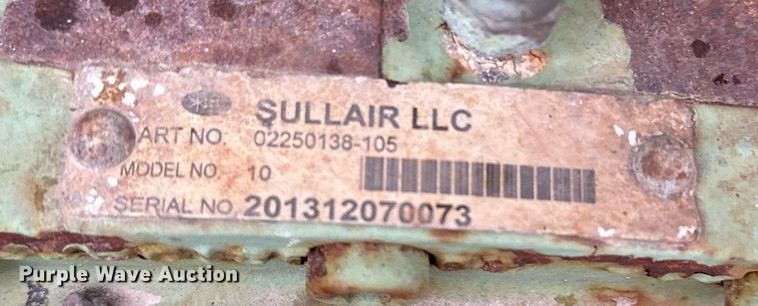 image for item LN9299 Sullair 185DPQ  air compressor