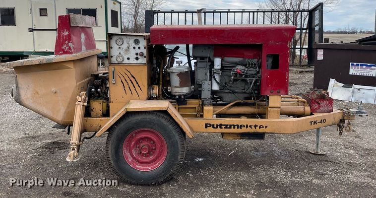image for item MB9016 Putzmeister TTS2045  concrete pump