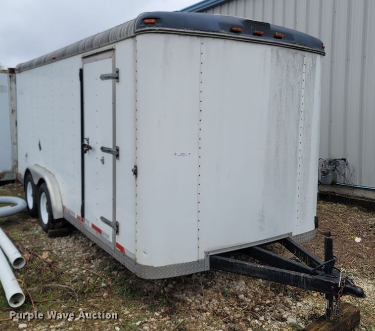 image for item MB9840 1998 Doolittle  enclosed cargo trailer