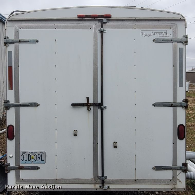 image for item MB9840 1998 Doolittle  enclosed cargo trailer