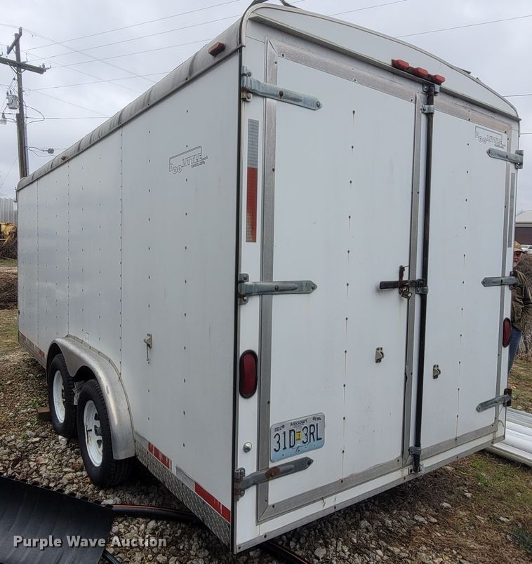 image for item MB9840 1998 Doolittle  enclosed cargo trailer