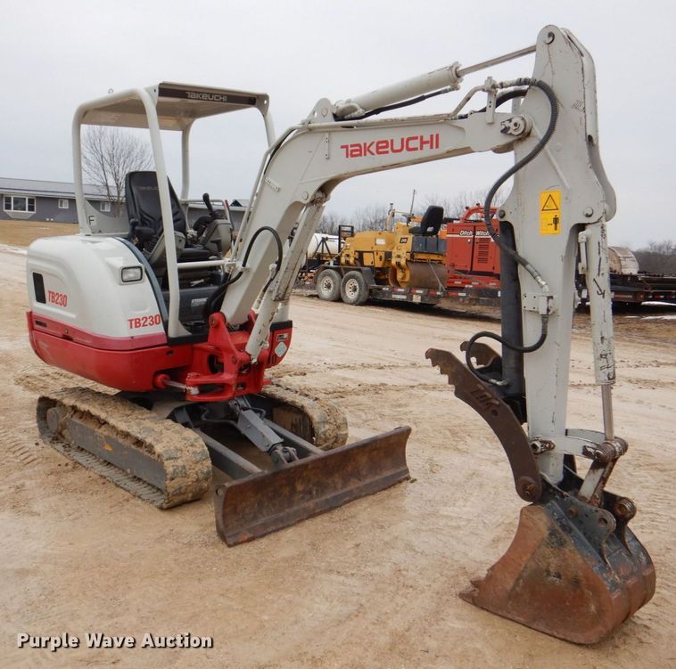 image for item MC9845 2016 Takeuchi TB230  mini excavator
